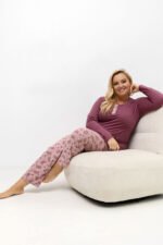 Pižama Plus Size modelis 221191 Forever Pink - Image 3