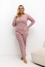 Pižama Plus Size modelis 221191 Forever Pink
