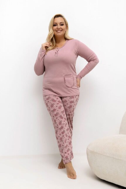 Pižama Plus Size modelis 221191 Forever Pink