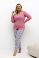 Pižama Plus Size modelis 221195 Forever Pink