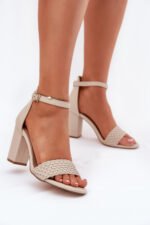 Sandalai su kulnu modelis 213925 Step in style - Image 2