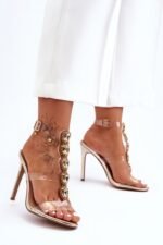 Sandalai su kulnu modelis 183497 Step in style