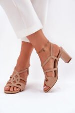 Sandalai su kulnu modelis 212835 Step in style - Image 2
