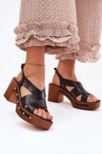 Sandalai su kulnu modelis 214390 Step in style - Image 2