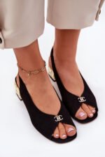 Sandalai su kulnu modelis 211358 Step in style - Image 2