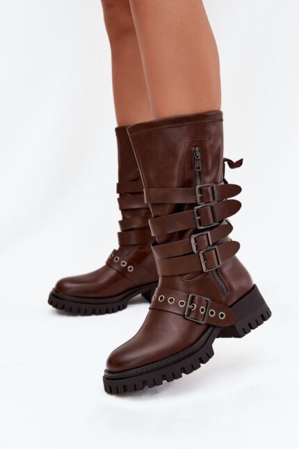 Šlaunų aukščio batai modelis 217748 Step in style