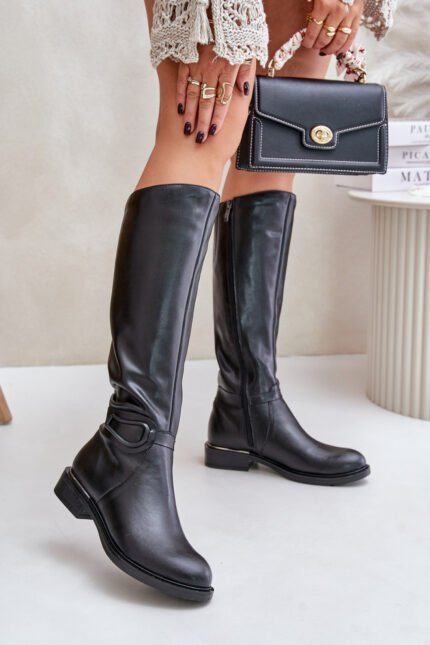 Šlaunų aukščio batai modelis 202735 Step in style