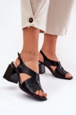 Sandalai su kulnu modelis 212827 Step in style - Image 2