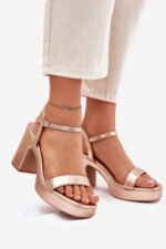 Sandalai su kulnu modelis 214092 Step in style - Image 2