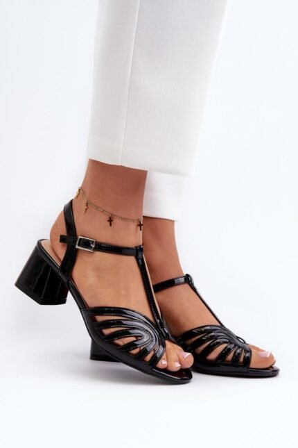 Sandalai su kulnu modelis 197091 Step in style