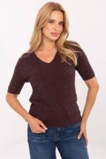 Megztinis trumpomis rankovėmis modelis 217328 Factory Price