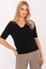Megztinis trumpomis rankovėmis modelis 217328 Factory Price - Image 5