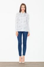 Marškiniai ilgomis rankovėmis modelis 77131 Figl - Image 2