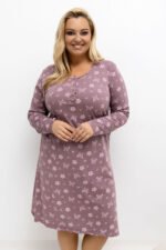 Naktinė suknelė Plus Size modelis 221200 Forever Pink