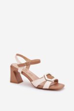 Sandalai su kulnu modelis 210692 Step in style - Image 2