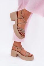Sandalai su kulnu modelis 214994 Step in style - Image 3