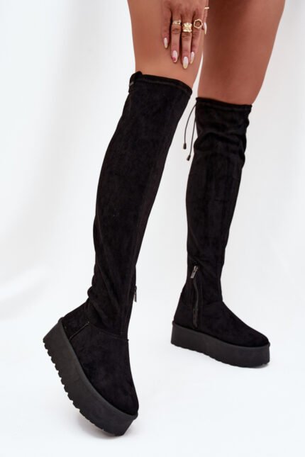 Šlaunų aukščio batai modelis 216790 Step in style