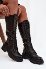 Šlaunų aukščio batai modelis 220719 Step in style