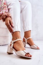 Sandalai su kulnu modelis 212717 Step in style