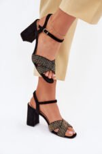 Sandalai su kulnu modelis 214687 Step in style
