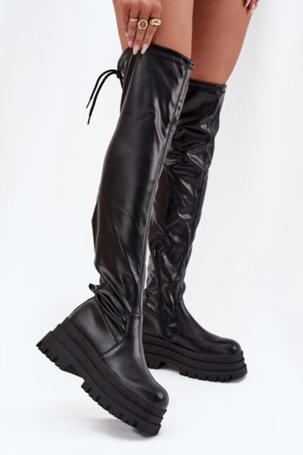 Šlaunų aukščio batai modelis 216659 Step in style