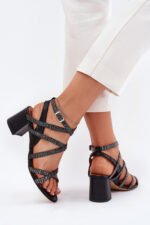 Sandalai su kulnu modelis 215004 Step in style - Image 3