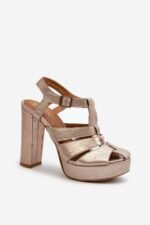 Sandalai su kulnu modelis 198400 Step in style - Image 2